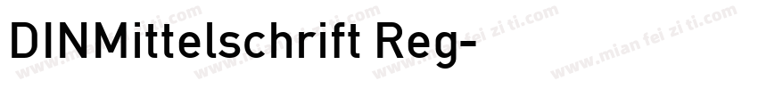 DINMittelschrift Reg字体转换